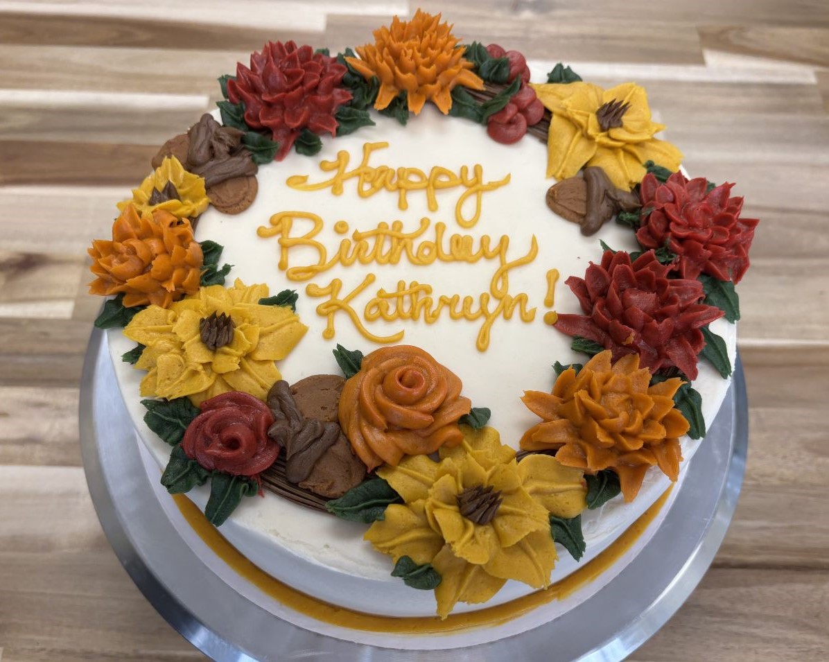 Chocolate Layer Cake Autumnal Wreath